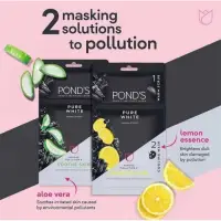 在飛比找蝦皮購物優惠-Ponds Pure White 2in1 面膜舒緩肌膚/提