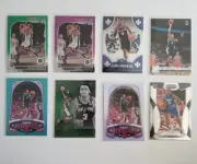 (8) Keldon Johnson Rookie Card Lot Hoops Premium Purple Disco & Pulsar