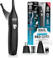 Wahl Pro Series® Rechargeable Eyebrow, Ear & Nose Hair Trimmer for Men – Painless DualTech® Eyebrow Trimmer & Facial Hair Removal Device – Model 3025656