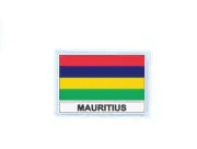 Patch badge iron on glue flag country MS mauritius
