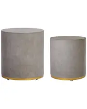 Seasonal Living Linea Ring Concrete Accent Table Set