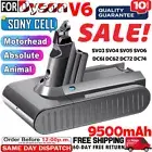 9500mAh V6 Battery for Dyson V6 Animal SV03 SV04 SV05 SV06 SV09 DC61 Sony Cells
