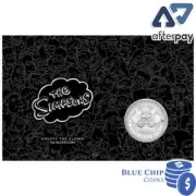 2020 $1 THE SIMPSONS KRUSTY THE CLOWN 1oz SILVER COIN ON CARD