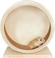 Pet Sports Equipment,Wooden Hamster Wheel, Wooden Silent Pet Wheel,Hamster Running Wheel,Guinea Pig Running Wheel,Cat and Dog Exercise Equipment,Pet Treadmill,Allowing Your Pet to Play Freely