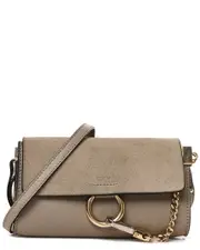 Chlo Grey Leather Mini Faye Day Shoulder Bag (Authentic Pre-Owned) NoSize NoColor