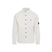 [Cp Company] Cp Company-Light Beige Ls Corduroy Cotton Shirt-Uomo XL STAND