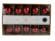New 34th & Pine Vintage Style Bulb 10 Piece String Light Garland Red Working