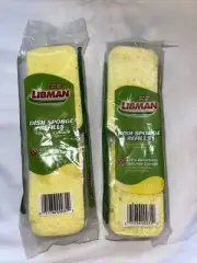 LibMan Dish Sponge Refills Extra Absorbent Cellulose #00031 2 Packs Of 2 (40)