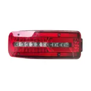 24V LED Truck Right Rear Bumper Tail Light Brake Signal Light for MAN TGX TGS TGL TGM 81252256562 Black Red