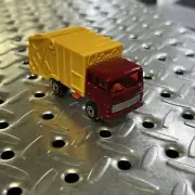 Matchbox Superfast #36 Garbage REFUSE TRUCK metallic red & yellow diecast MINT