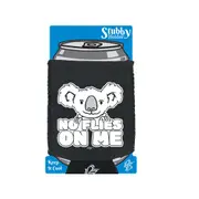 No Flies On Me - Funny Novelty Stubby Holder With Base