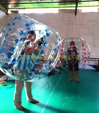 在飛比找Yahoo!奇摩拍賣優惠-充氣 成人版 泡泡足球 碰碰球 充氣球 趣味活動 水陸兩用 