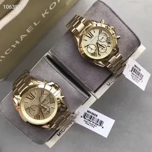 原廠MICHAEL KORS 三眼計時-石英女錶 mk5605/mk5798