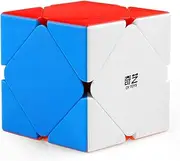D-FantiX Qiyi Qicheng Skewb Speed Cube Stickerless Magic Cube Puzzle Toys for Kids (QiCheng Version)