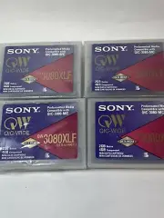 4x Sony Mini Data Cartridge QW 3080XLF QIC-WIDE 2GB/4GB New Sealed Blank Media