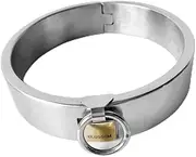 3 cm BDSM Stainless Steel Lockable Collar Neck Bondage Choker/Collar/Neck Cuffs BDSM Restraint Adult Games Sex Toys for Couples Women Man(14.3cm)