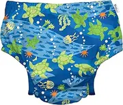 i play. Snap Reusable Absorbent Swimsuit Diaper-Royal Blue Turtle Journey, Blue, 3T