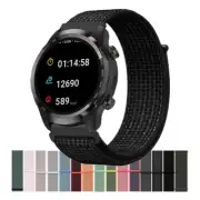 20mm 22mm Woven Nylon Sport Loop Watch Band Strap For TicWatch Pro S E3 E2 S2