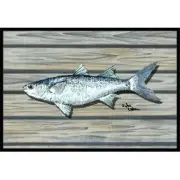 Carolines Treasures 8490-MAT Fish Mullet Indoor Or Outdoor Mat - 18 x 27 in.