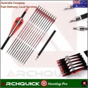 12x Musen Carbon Fiber Arrow SP500 Compound bow Recurve Bow Hunting Target Prac