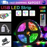 12V RGB LED Strip Lights IP65 Waterproof 5050 5M 150/300 LEDs USB Bluetooth Gift