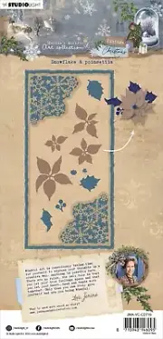 Studio Light Jenine's Mindful Art Cutting Die-Nr. 719, Snowflake & Poinsettia