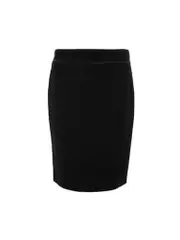 Black Textured Mini Pencil Skirt