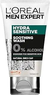 L'Oréal Paris Men Expert Hydra Sensitive Soothing Face Wash For Men, Alcohol-Free, for Sensitive Skin, 100ml