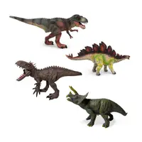 在飛比找PChome24h購物優惠-【孩子國】侏羅紀仿真可發聲恐龍模型套裝禮盒(霸王龍、暴龍、劍
