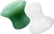 Ipetboom 2pcs Mushroom Shape Gua Tool for Facial Massage Ergonomic for Skin Care Gentle Scraping Tool for Neck for All Skin Types