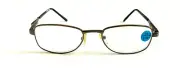 NWT Vintage 90's Rectangle Metal Half Frame Reading Glasses +1.75 (D.Gun)