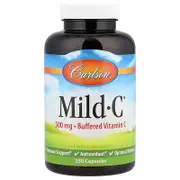 Carlson, Mild-C®, Buffered Vitamin C, 250 Capsules