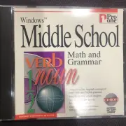 Middle School Math and Grammar (CD-ROM, Windows, Pro One)