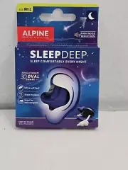 ALPINE SLEEPDEEP Earplugs 3D Oval Shape Side Sleepers Noise Reduction SNR 27 db