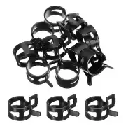 10 Pcs Fuel Line Clamps Spring Band Hose Clamps 14mm , Black
