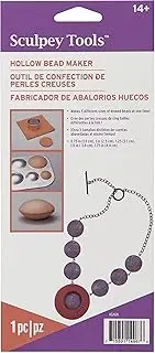 SCULPEY Polyform AS2020 Tools- Hollow Bead Maker Polymer Clay Accessory, Silver
