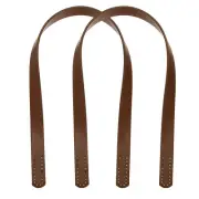 2pcs 24 Inch Leather Purses Straps Handbag Belt Band Bag Handles, Light Coffee
