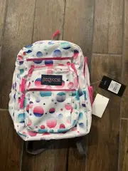 JanSport Superbreak Backpack Multicolor Dot Original School Bag New With Tags
