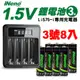 【日本iNeno】1.5V恆壓可充鋰電池(3號8入)+液晶充電器Li575-i(台灣製造) (4.5折)