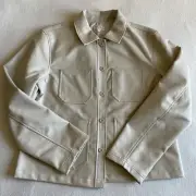 Brixton Women Small Survey Boxy Chore Coat Beige