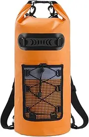 [RYTTGOP] Dry Bag, Waterproof Bag, 19.3 x 7.9 x 7.9 in Floating Waterproof Dry Backpack, Tear and Puncture Resistant, for Travel, Swimming, Boating, Kayaking, Camping, Beach (Orange)