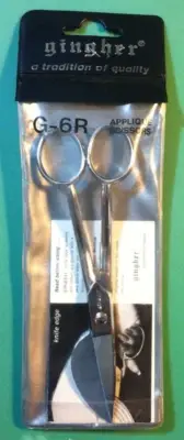 New GINGHER Duckbill Applique Tailor Scissors *Model G-6R* Germany FREE SHIP