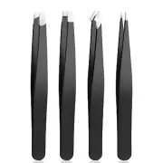 Tweezer Set For Man WomenPrecision Tweezers For Facial Hair Eyebrow Chin4Piec...