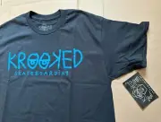 Krooked Skateboards Mark Gonzales Eyes T-Shirt Black