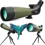 GOOCHIN Spotting Scope, 25-75x80 Spotting scopes for Target Shooting, BAK4 Spotting scopes with Tripod and Phone Adapter, Waterproof Spotter Scopes for Bird Watching and Hunting