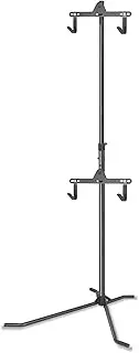 CyclingDeal Bike Vertical Freestanding Hanger Parking Rack - Fully Adjustable Gravity Storage Floor Stand - Safe & Secure for Hanging MTB Road Bicycles in Garage or Home