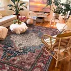Deal Rug/ Vintage Red / Machine Washable/ Charming Design/ Plush Feel/ Extra Rug