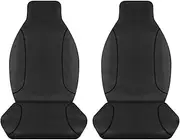 Sperling Custom Black Front Canvas Seat Covers Compatible with Isuzu D-Max TF SX Single TFS87 Dual 2020-On