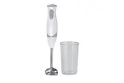 Maxim KitchenPro 200W Smoothies Cocktail Stick Handheld Blender w Beaker White