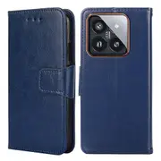 Pu Leather Full Protection Phone Shell Case For Xiaomi 14 Pro, Wallet Design Cover